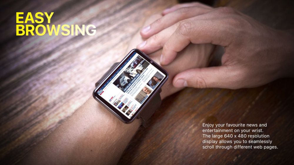 LEMFO LEM T 4G 2.86 Inch Screen Smartwatch Android 7.1 3GB 32GB 5MP Camera 480*640 Resolution 2700mAh - Silver