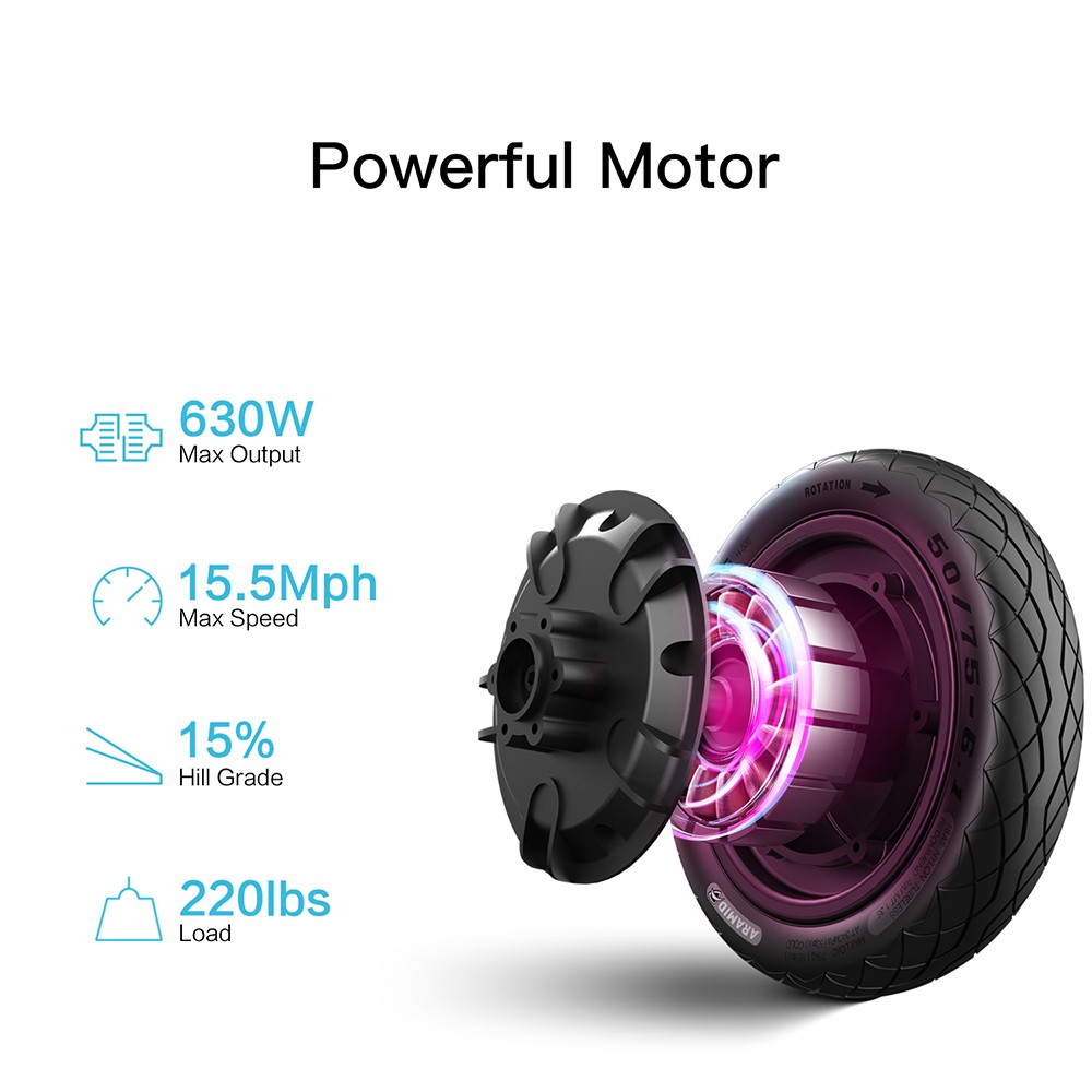 LEQISMART A8 Folding Electric Scooter 350W Motor 36V/10.4Ah Battery 9 Inch Tire - Gray