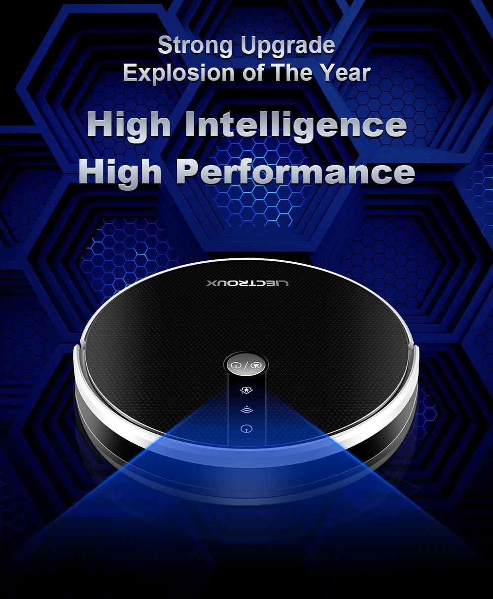 LIECTROUX C30B Robot Vacuum Cleaner 6000Pa Suction with AI Map Navigation Smart Partition WiFi App Electric Water Tank