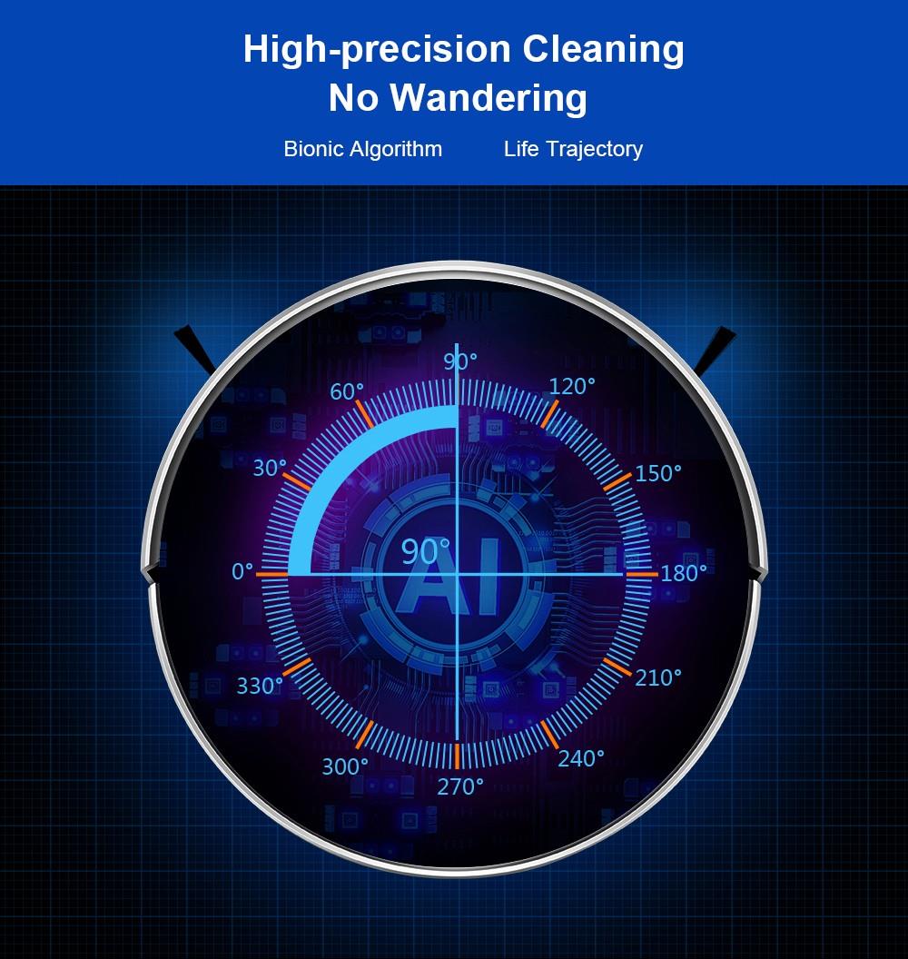 LIECTROUX C30B Robot Vacuum Cleaner 6000Pa Suction with AI Map Navigation Smart Partition WiFi App Electric Water Tank