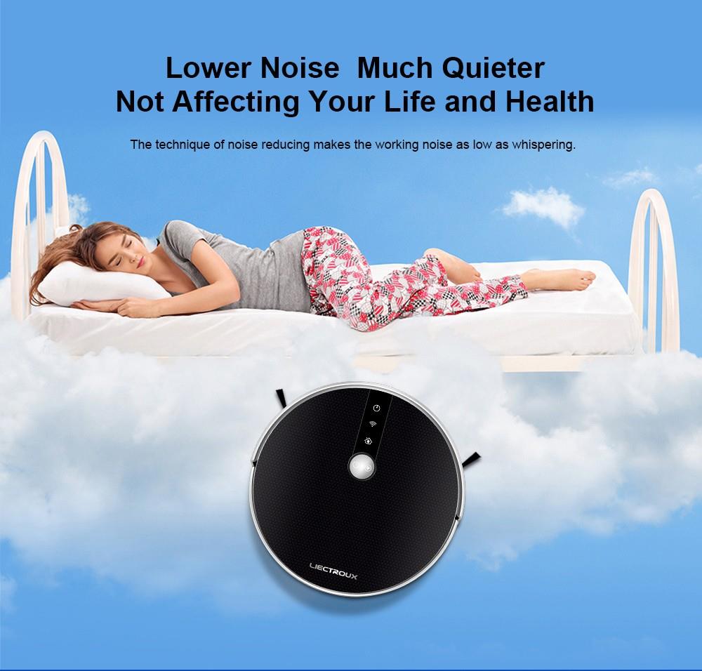 LIECTROUX C30B Robot Vacuum Cleaner 6000Pa Suction with AI Map Navigation Smart Partition WiFi App Electric Water Tank