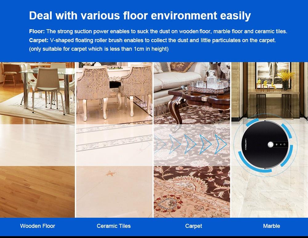 LIECTROUX C30B Robot Vacuum Cleaner 6000Pa Suction with AI Map Navigation Smart Partition WiFi App Electric Water Tank