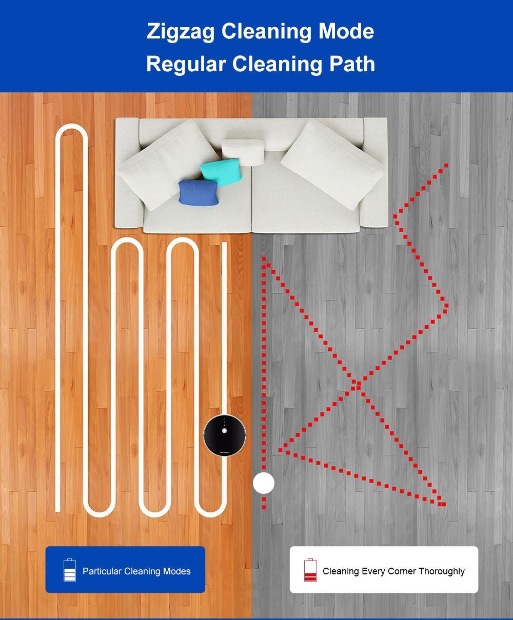LIECTROUX C30B Robot Vacuum Cleaner 6000Pa Suction with AI Map Navigation Smart Partition WiFi App Electric Water Tank