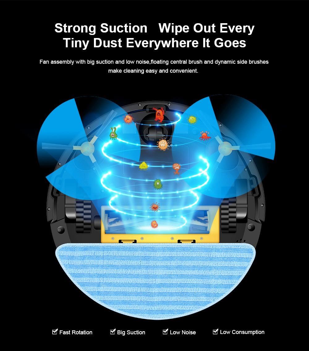 LIECTROUX C30B Robot Vacuum Cleaner 6000Pa Suction with AI Map Navigation Smart Partition WiFi App Electric Water Tank