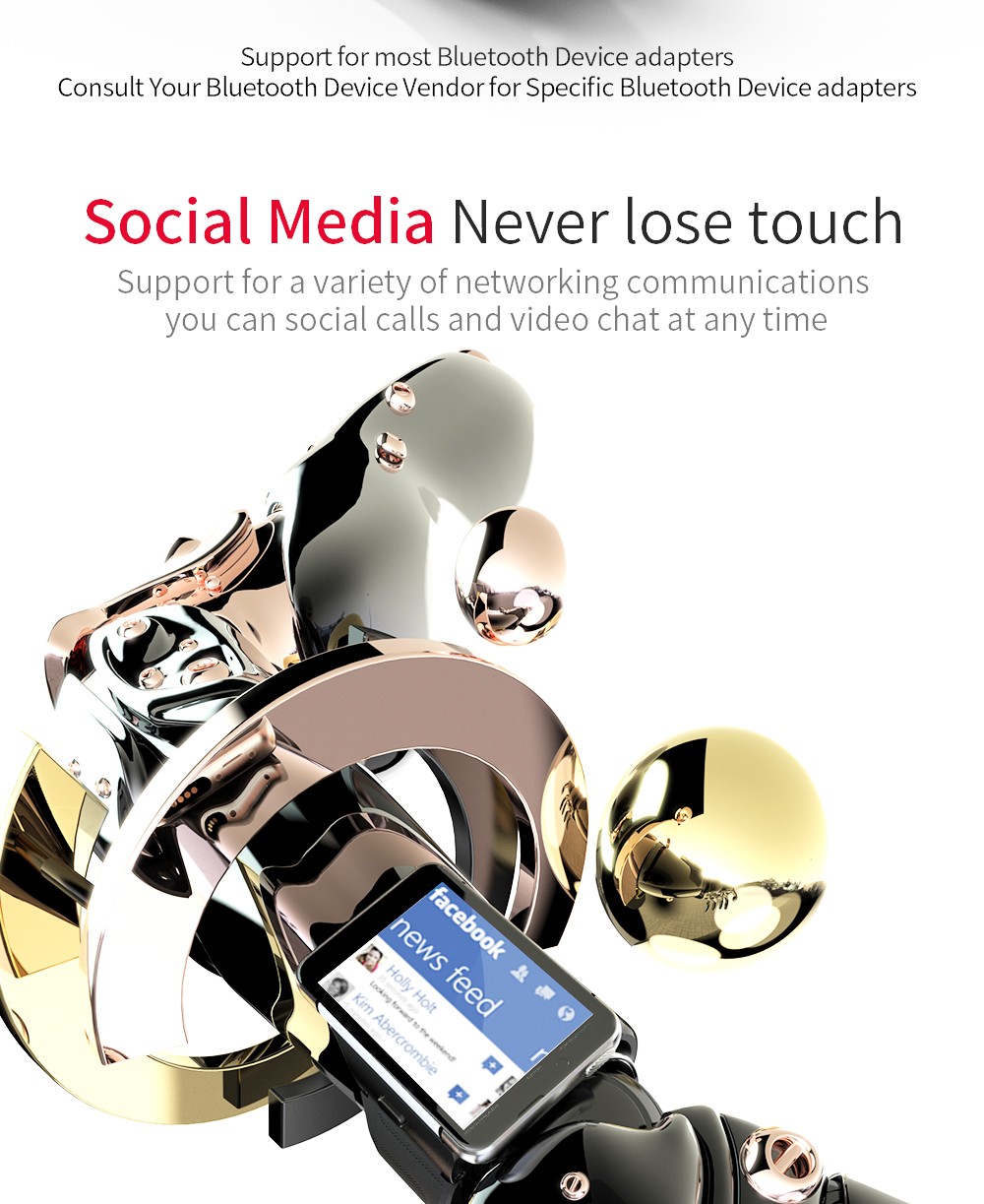 LOKMAT APPLLP MAX Android Watch Phone 4+64GB 2.88'' TFT Screen Dual Cameras WiFi GPS 4G Smartwatch - Silver