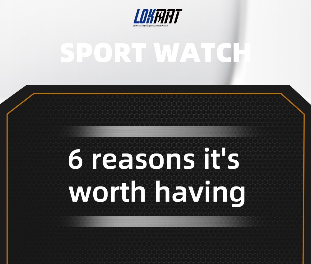 LOKMAT ATTACK 5 Smartwatch 1.32 Inch Full Touch Screen Heart Rate Monitor Blood Pressure Blood Oxygen Detection - Black