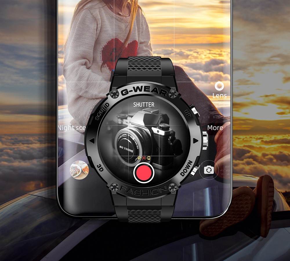 LOKMAT ATTACK 5 Smartwatch 1.32 Inch Full Touch Screen Black