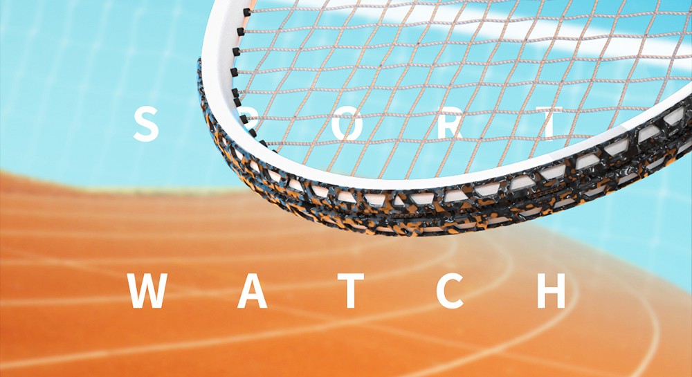 LOKMAT ATTACK 5 Smartwatch 1.32 Inch Full Touch Screen Heart Rate Monitor Blood Pressure Blood Oxygen Detection - Black