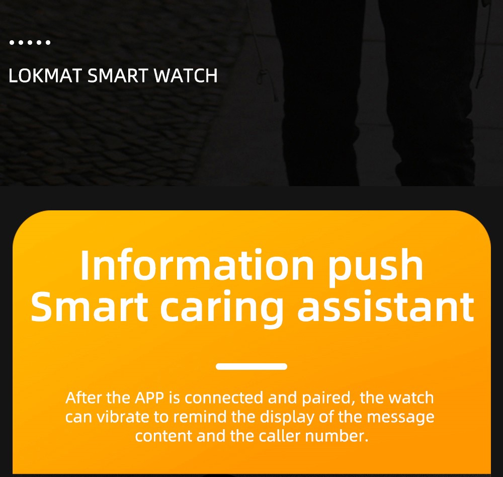 LOKMAT ATTACK 5 Smartwatch 1.32 Inch Full Touch Screen Heart Rate Monitor Blood Pressure Blood Oxygen Detection - Silver