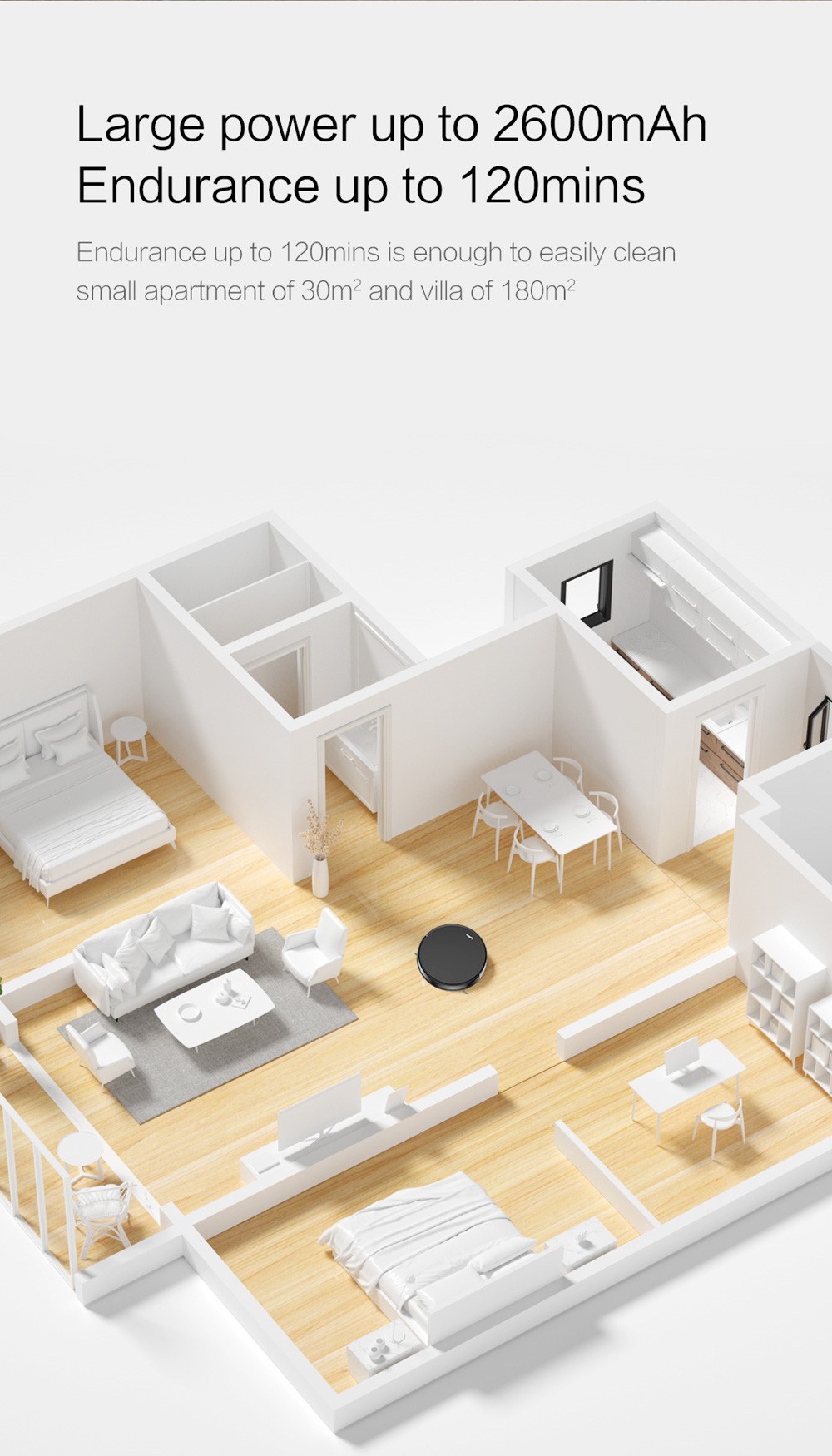 Lydsto G1 Robot Vacuum Cleaner 3300Pa Suction Household Sweeper & Mopper Wet Mopping Floor Dust Cleaner Mijia APP