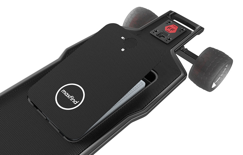 Maxfind FF Belt Electric Skateboard Standard Range Double Motors Max Speed 45km/h Max Range 40km with Remote Control