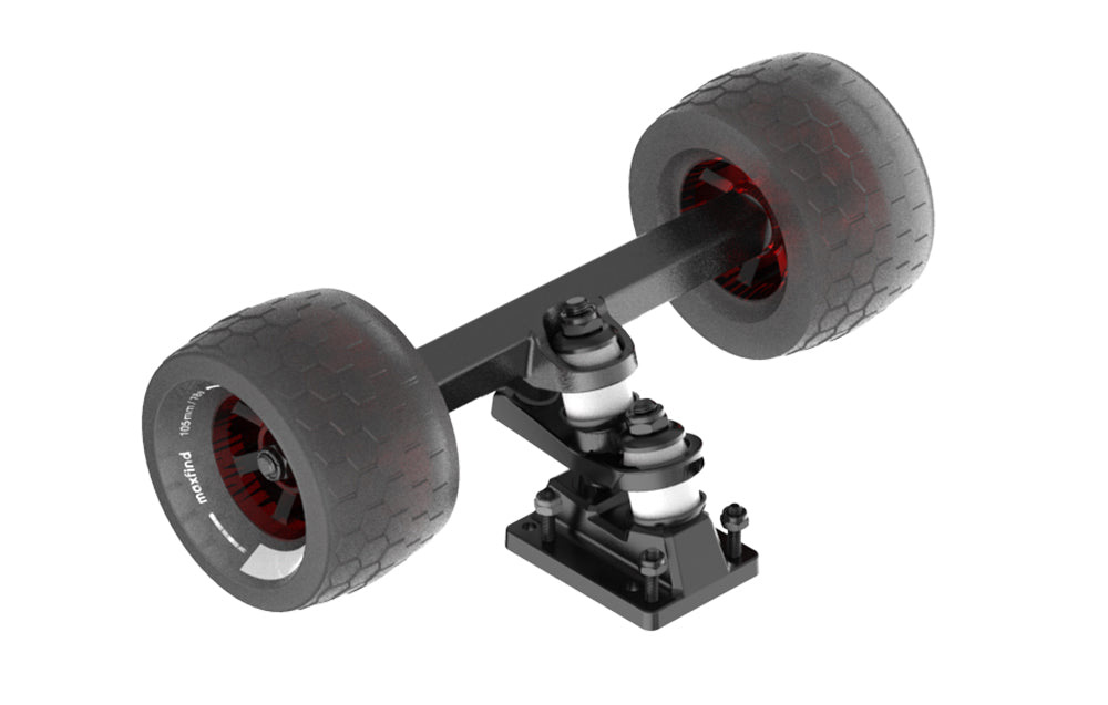 Maxfind FF Belt Electric Skateboard Standard Range Double Motors Max Speed 45km/h Max Range 40km with Remote Control