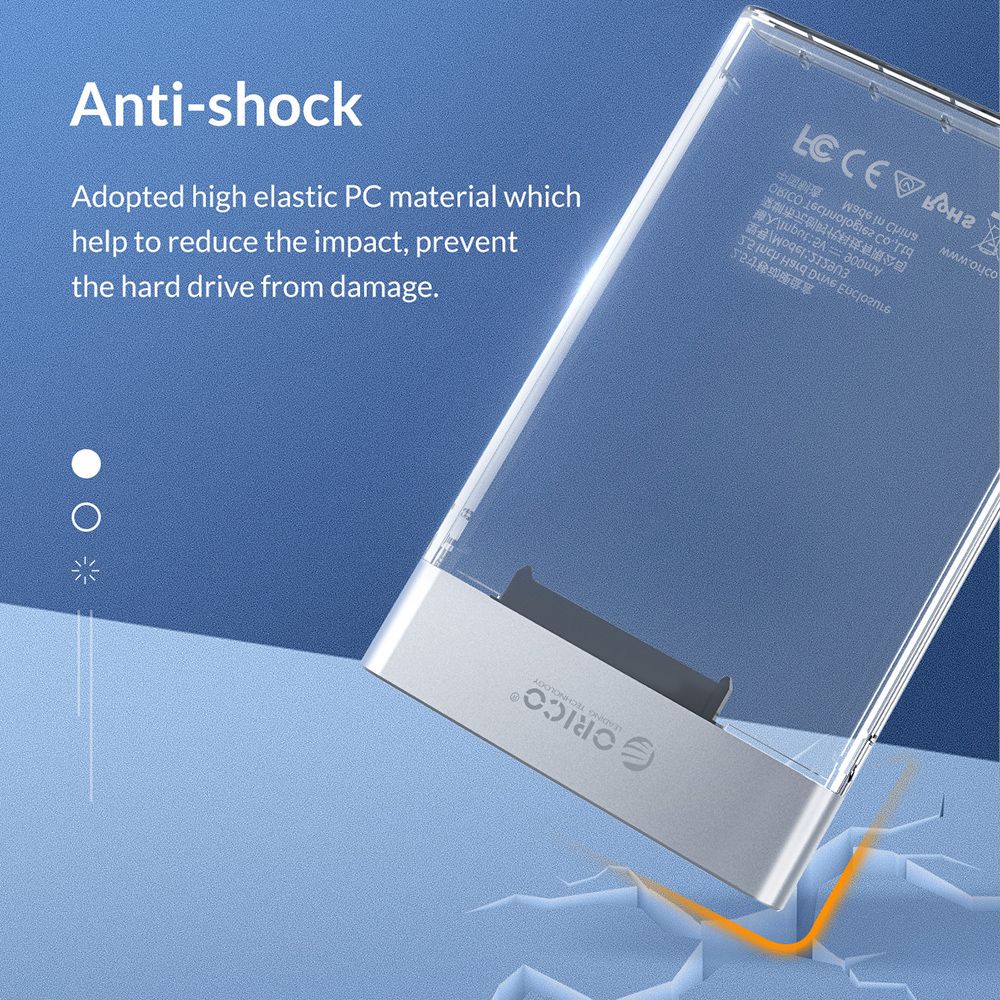 ORICO 2.5 inch Transparent USB3.0 Hard Drive Enclosure
