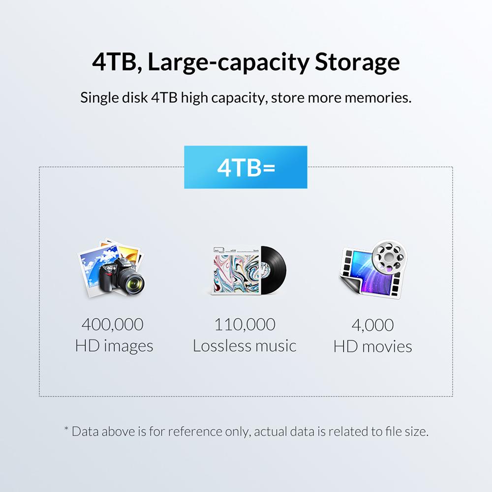 ORICO 2159U3 2.5 inch Transparent USB3.0 Hard Drive Enclosure with Stand