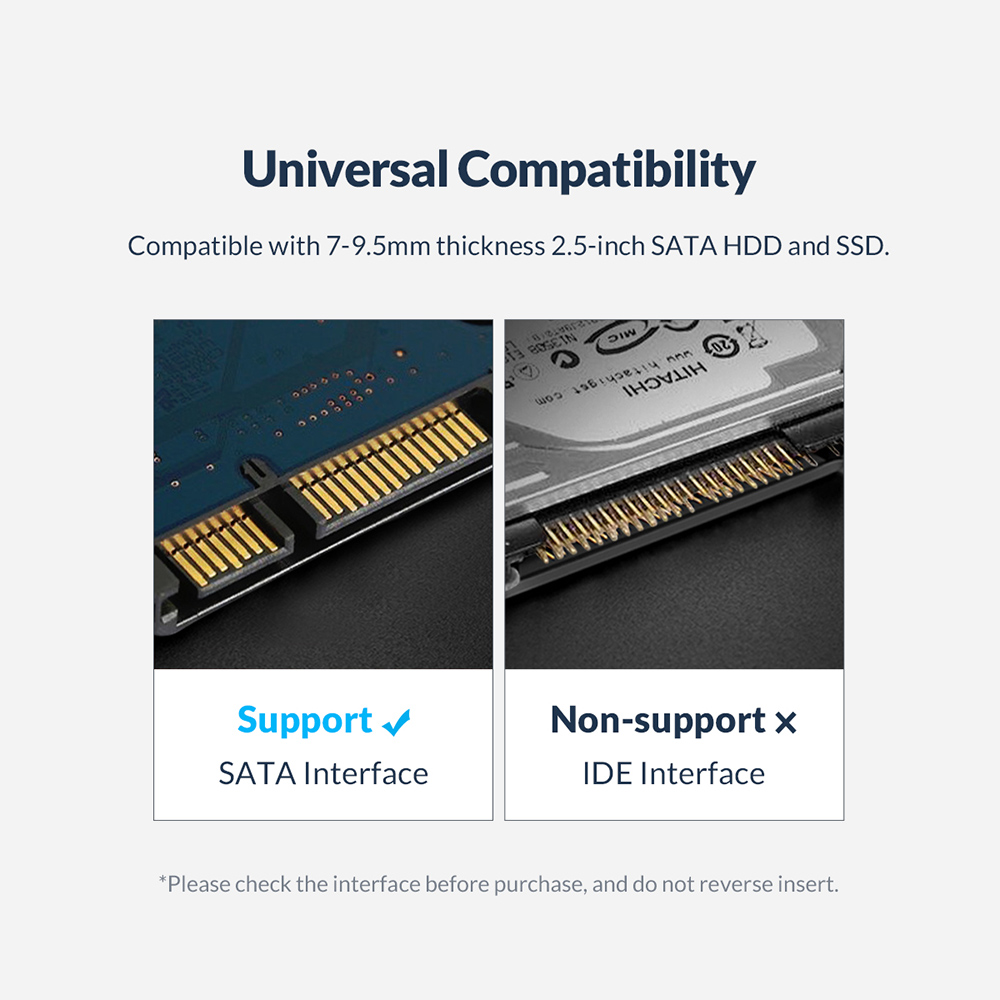 ORICO 2179U3 2.5Inch Hard Drive Enclosure Black