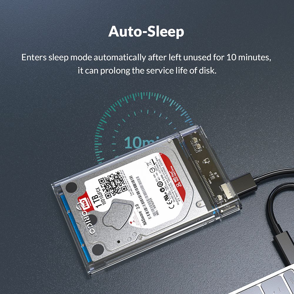 ORICO 2179U3 2.5Inch Hard Drive Enclosure Black