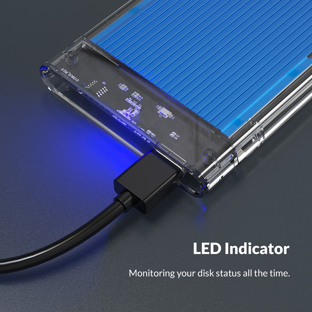 ORICO 2179-U3 2.5-Inch Hard Drive Enclosure - Silver