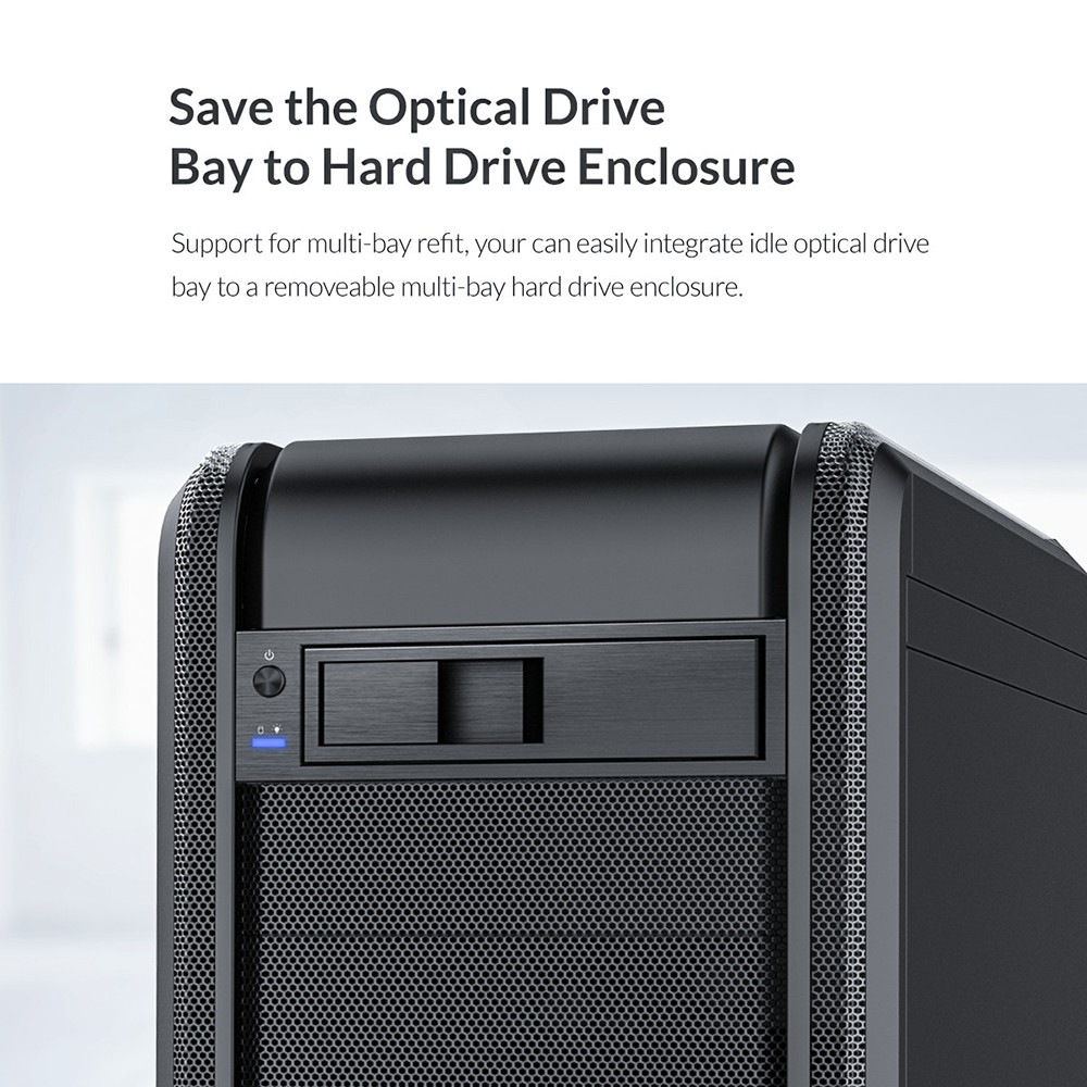 ORICO CD-ROM Space HDD Mobile Rack Internal 3.5 Inch HDD Convertor Enclosure