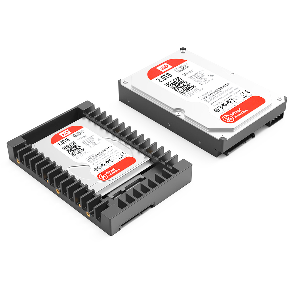 ORICO 2.5 SSD SATA to 3.5 Hard Drive Adapter Internal Drive Bay Converter Mounting Bracket Caddy Tray for 7 / 9.5 / 12.5