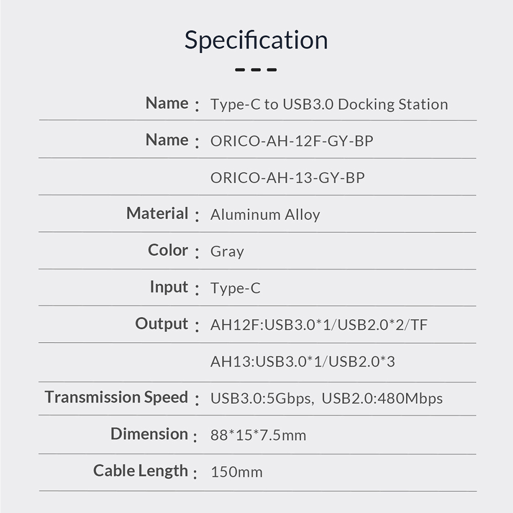 ORICO USB HUB 4 Port USB 3.0 Splitter With Micro USB Power Port Multiple High Speed OTG Adapter