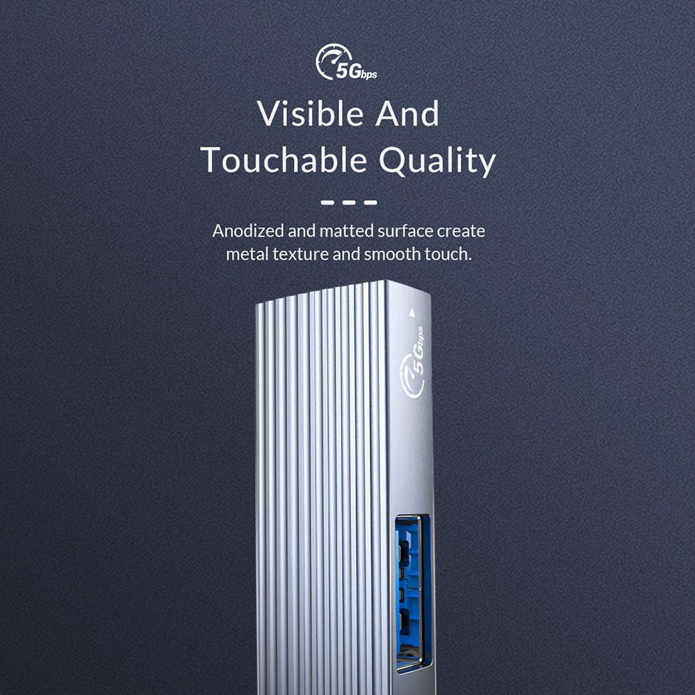 ORICO USB HUB 4 Port USB 3.0 Splitter with Micro USB Power Port Multiple High Speed OTG Adapter Add TF Card