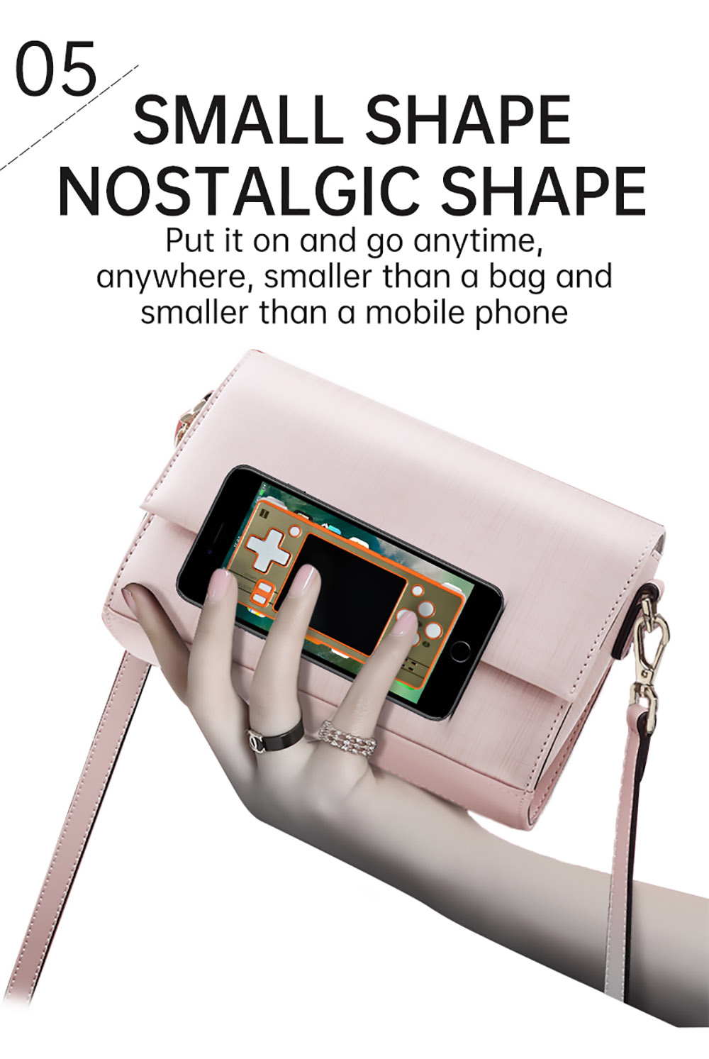 Powkiddy Q20 Mini Handheld Video Game Consoles Open Source Retro 2.4 Inch IPS Screen PS1 Game Player 64GB - Orange