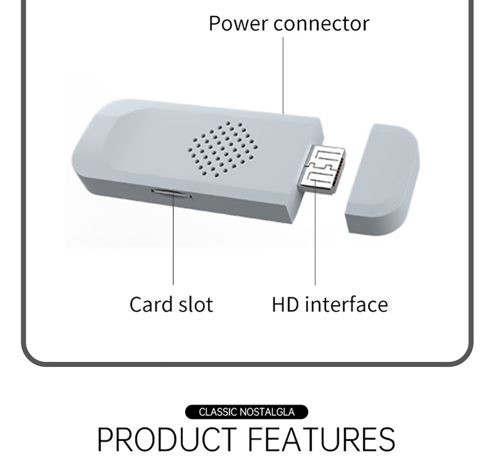 Powkiddy SF900 HD Video Game Console 926 Games In One SFC Retro 2.4G with Two Wireless Handles - White
