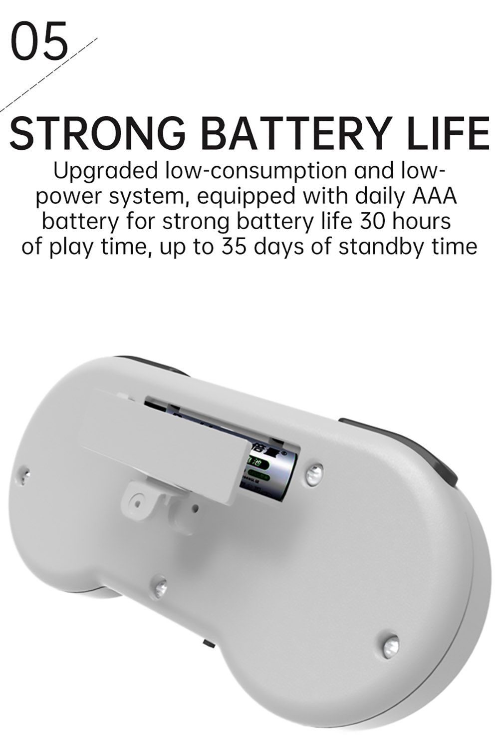 Powkiddy SF900 HD Video Game Console 926 Games In One SFC Retro 2.4G with Two Wireless Handles - White