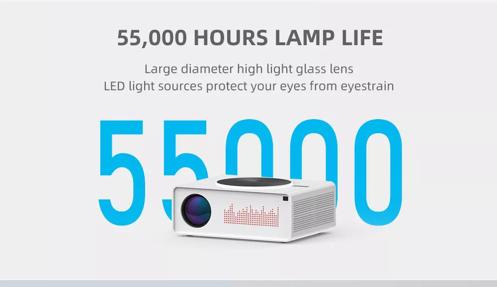 Q10 Android LCD Projector 1920*1080 Full HD 1080P 1350 ANSI Lumens for Family Education and Business with EU Plug