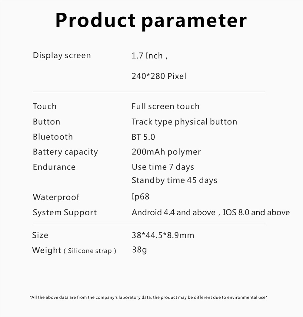 Q9 Pro Smartwatch 1.7 Inch Large Touch Screen Bluetooth Watch Fashion Sports Watch - Black