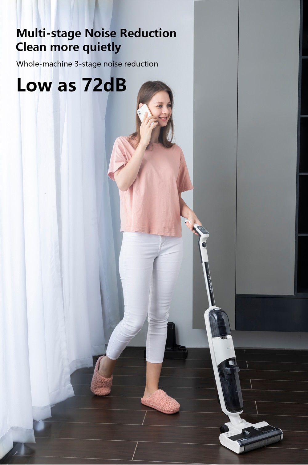 Redkey W12 Cordless Wet Dry Vacuum Cleaner For Home All In One Smart Wireless Mop Floor Washer Handheld Household Self-C