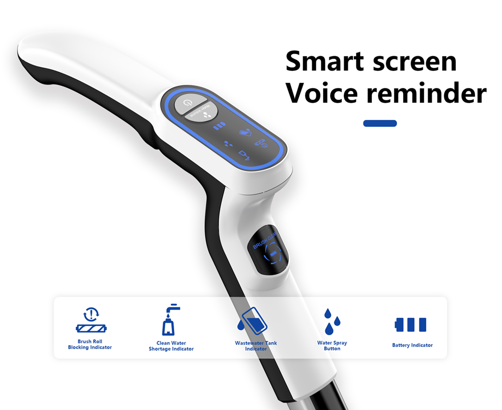 Redkey W12 Cordless Wet Dry Vacuum Cleaner For Home All In One Smart Wireless Mop Floor Washer Handheld Household Self-C