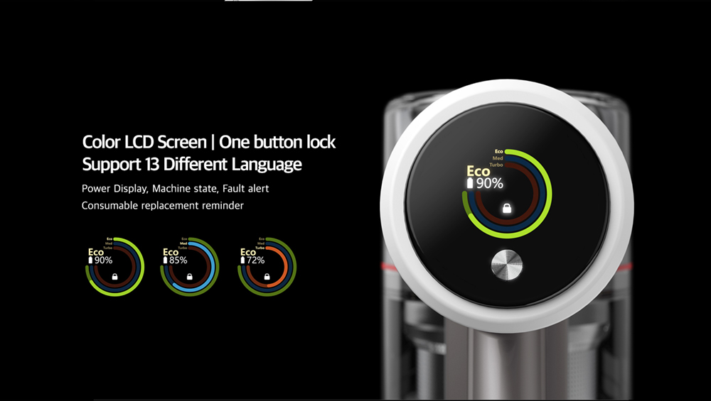 Redroad V17 155AW 26500PA Handheld Vacuum Cleaner Wireless Sweep 450W Double Brush for Home Car household