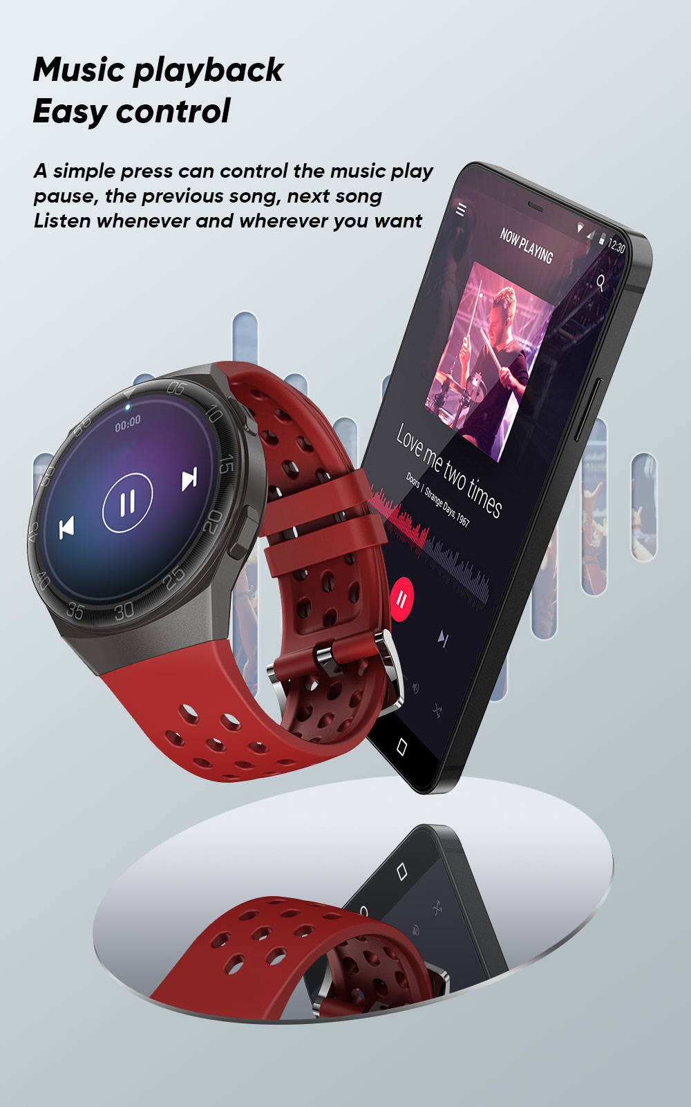 SENBONO MAX1 Smartwatch Multi Watch Face Fitness Tracker Support SpO2/HR/BP Monitor for iOS Android - Black