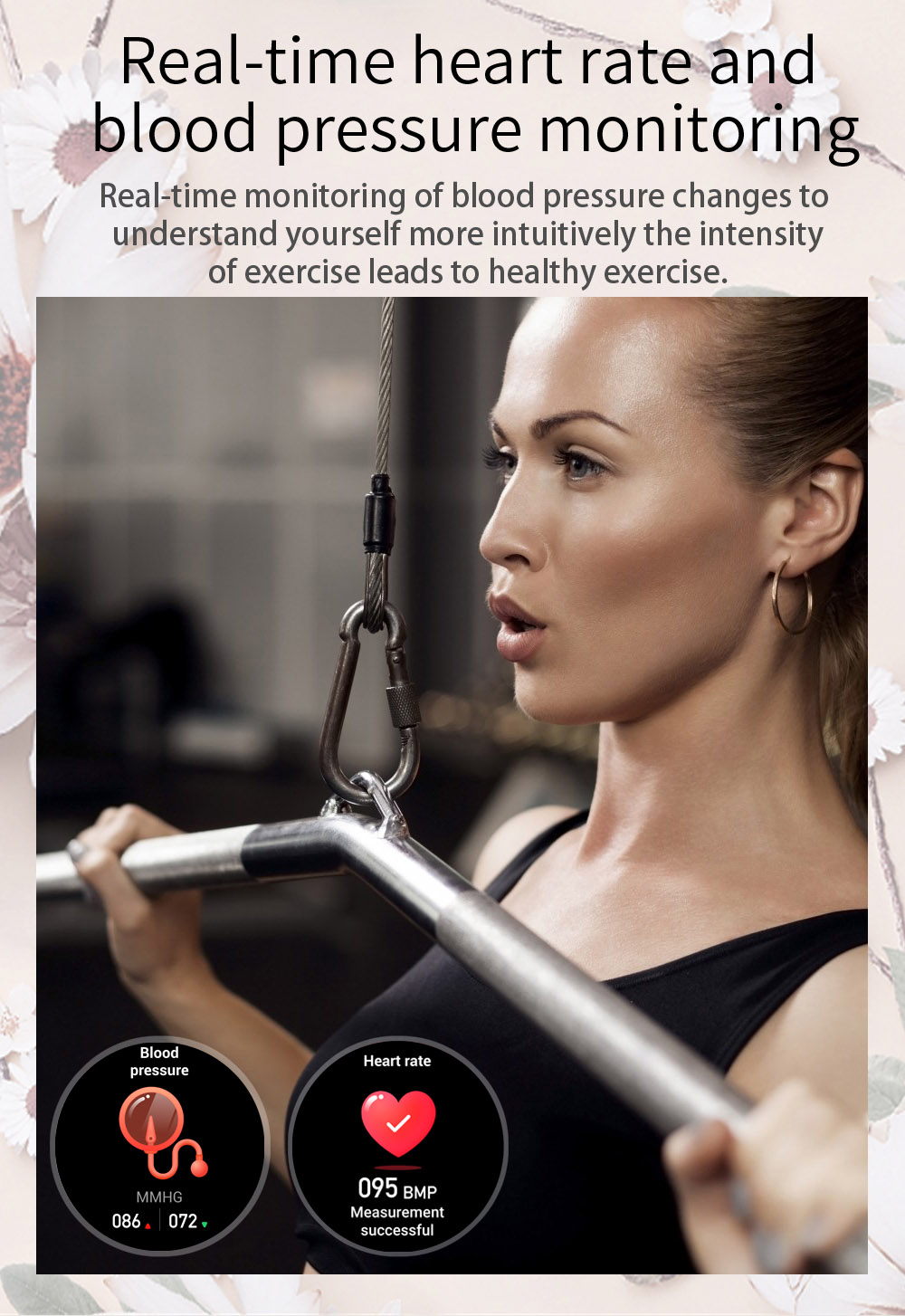 SENBONO NY33 Women Smartwatch Full Touch Screen Sports Watch IP68 Waterproof Fitness Tracker for iOS Android Silver