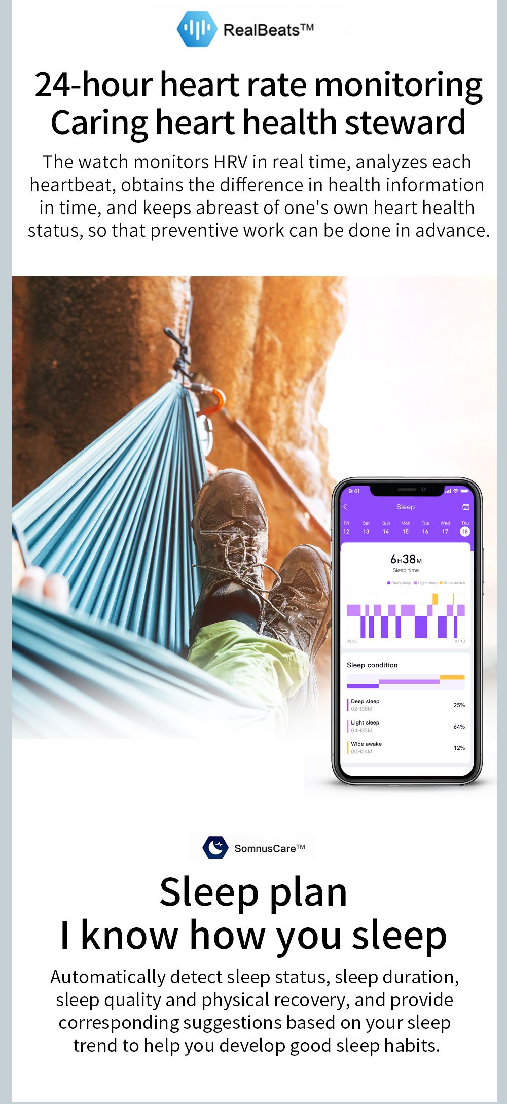 SENBONO SD-2 Smartwatch 1.69'' Touch Screen Sports Watch IP68 Waterproof Fitness Tracker for iOS Android Green