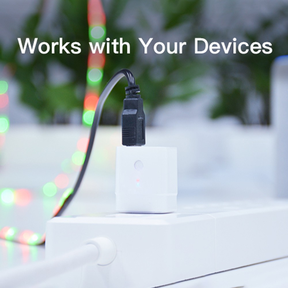 SONOFF Micro USB Smart Adapter 5V Wireless App Remote Control Voice Assistant Timing Schedule Pocket-Sized Wi-Fi