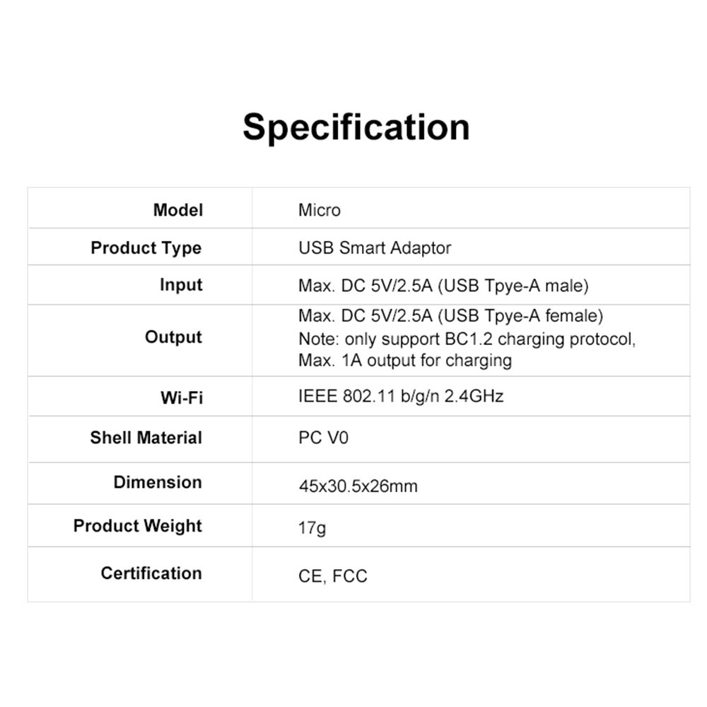 SONOFF Micro USB Smart Adapter 5V Wireless App Remote Control Voice Assistant Timing Schedule Pocket-Sized Wi-Fi