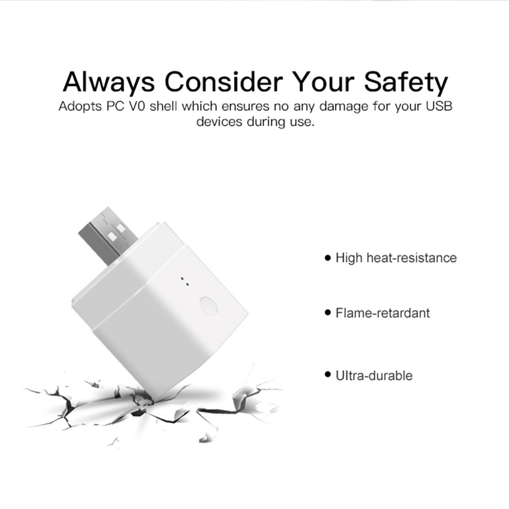 SONOFF Micro USB Smart Adapter 5V Wireless App Remote Control Voice Assistant Timing Schedule Pocket-Sized Wi-Fi