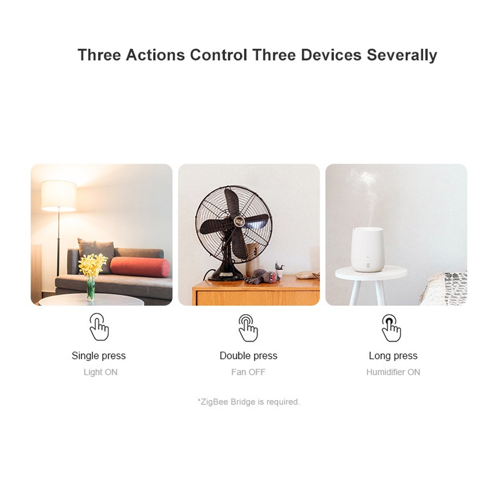 SONOFF SNZB-01 Zigbee Wireless Switch Mini Size Link ZigBee Bridge with WiFi Devices Make Them Smarter via eWeLink APP Without Battery