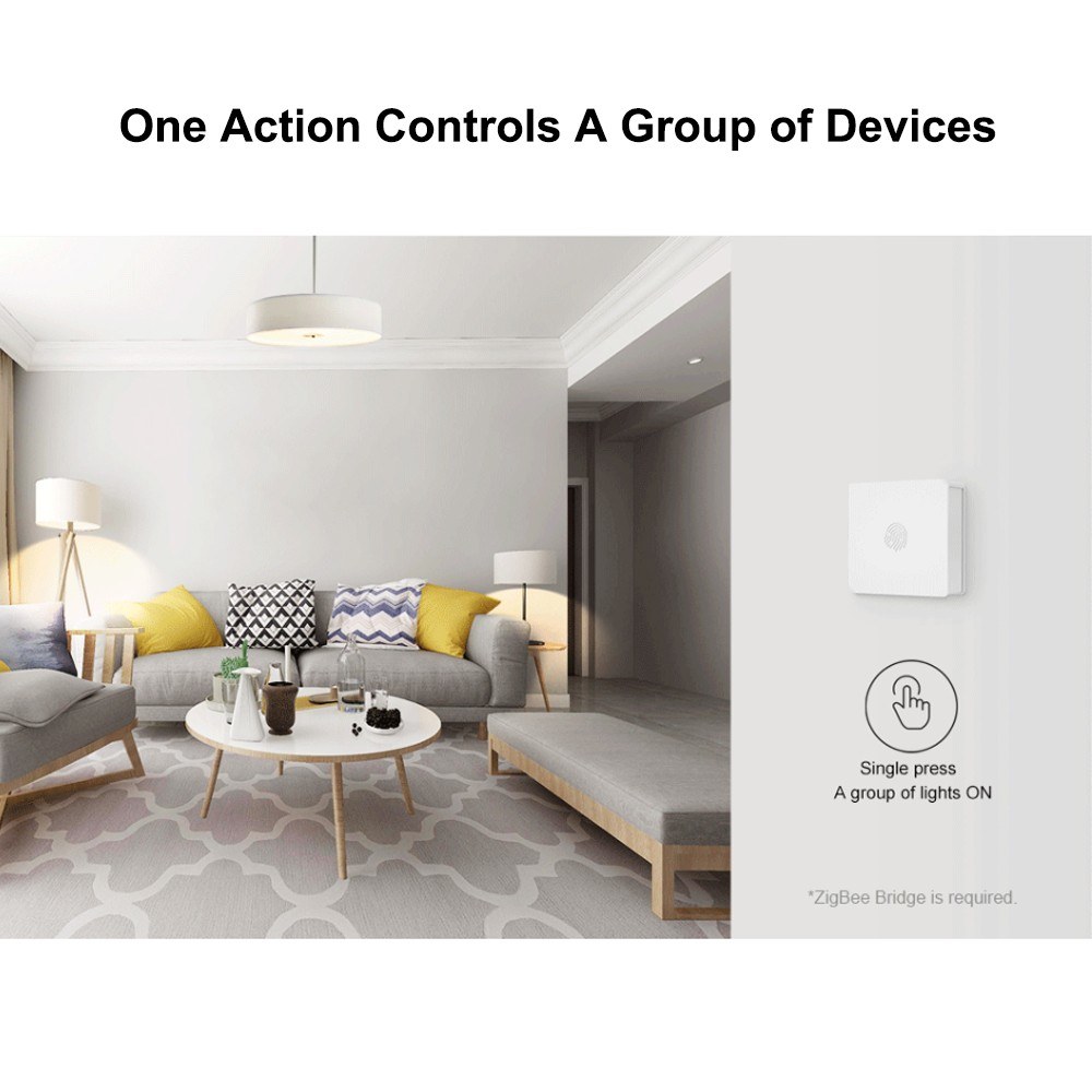 SONOFF SNZB-01 Zigbee Wireless Switch Mini Size Link ZigBee Bridge with WiFi Devices Make Them Smarter via eWeLink APP Without Battery