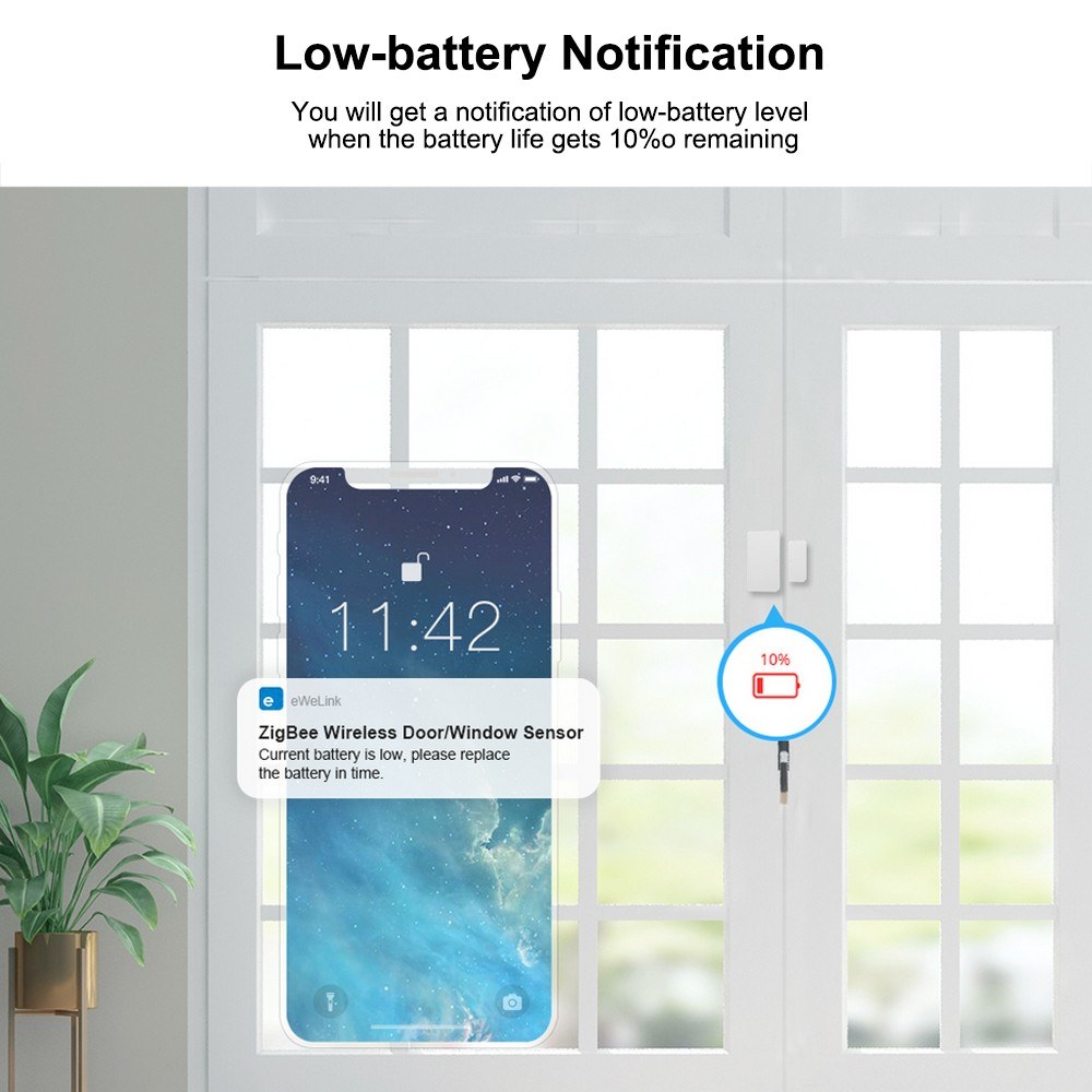 SONOFF SNZB-04 ZigBee Wireless Door Window Alarm Sensor with Battery