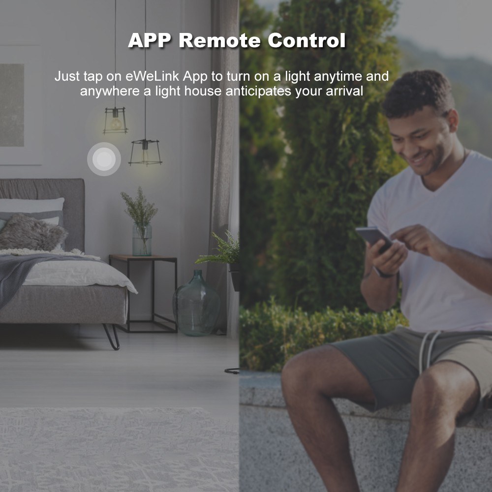 SONOFF T1EU3C-TX 3 Gang Smart WiFi Wall Light Switch Google Home/Alexa