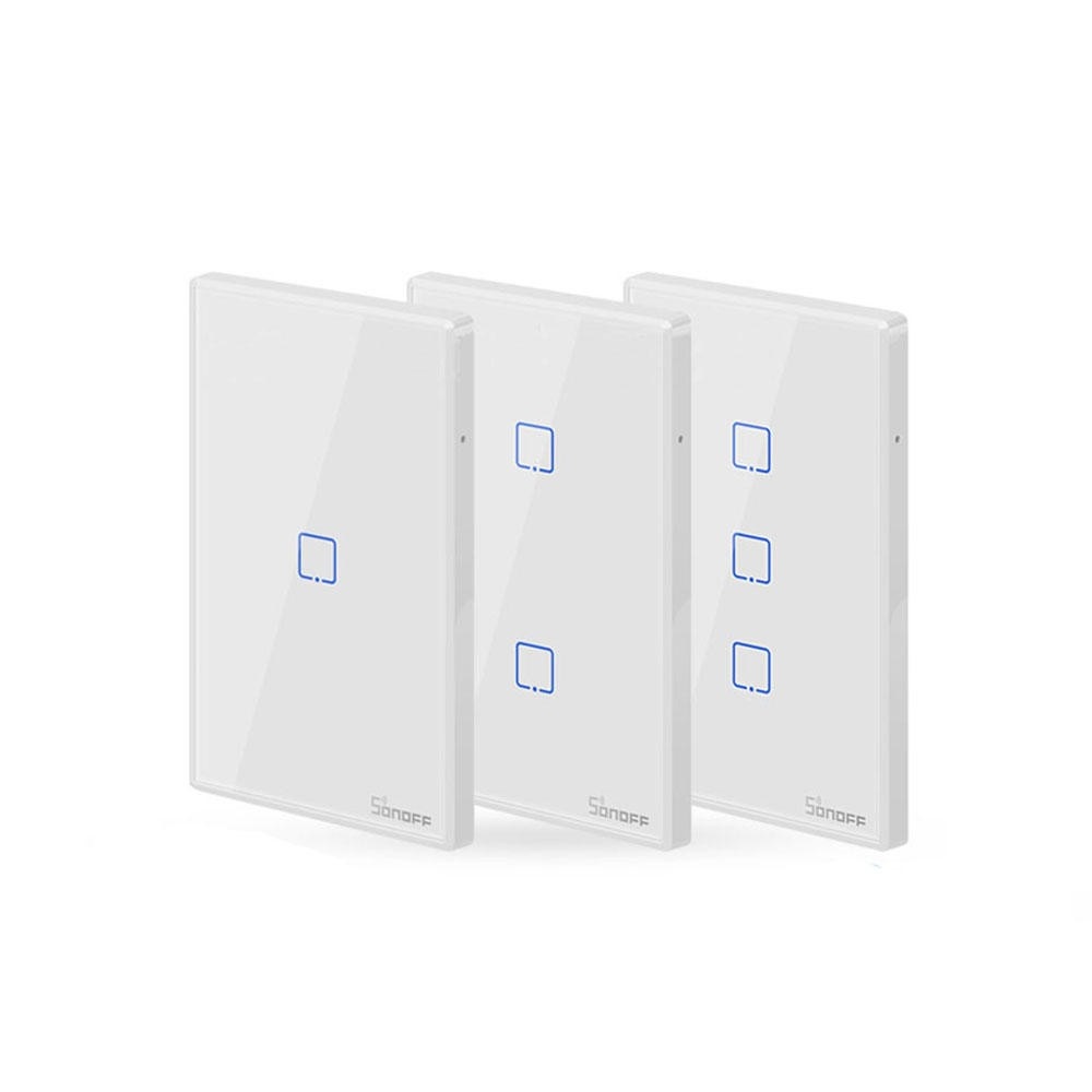 SONOFF T2EU3C-TX Intelligent Switch Series WIFI Wall Switch 433Mhz RF Remote Controlled Wifi Switch Intelligent