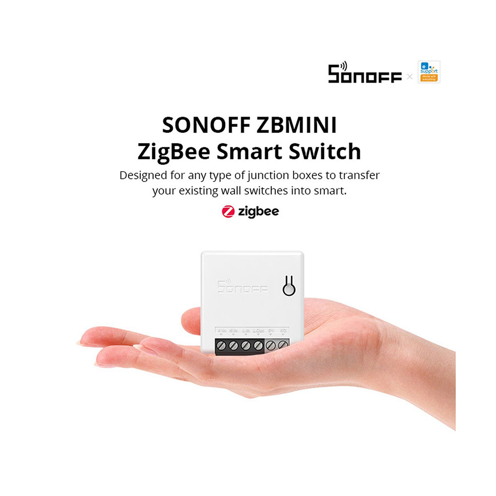 SONOFF ZBMINI Zigbee Two Way Smart Switch Compatible with Google Home/Nest IFTTT & Alexa