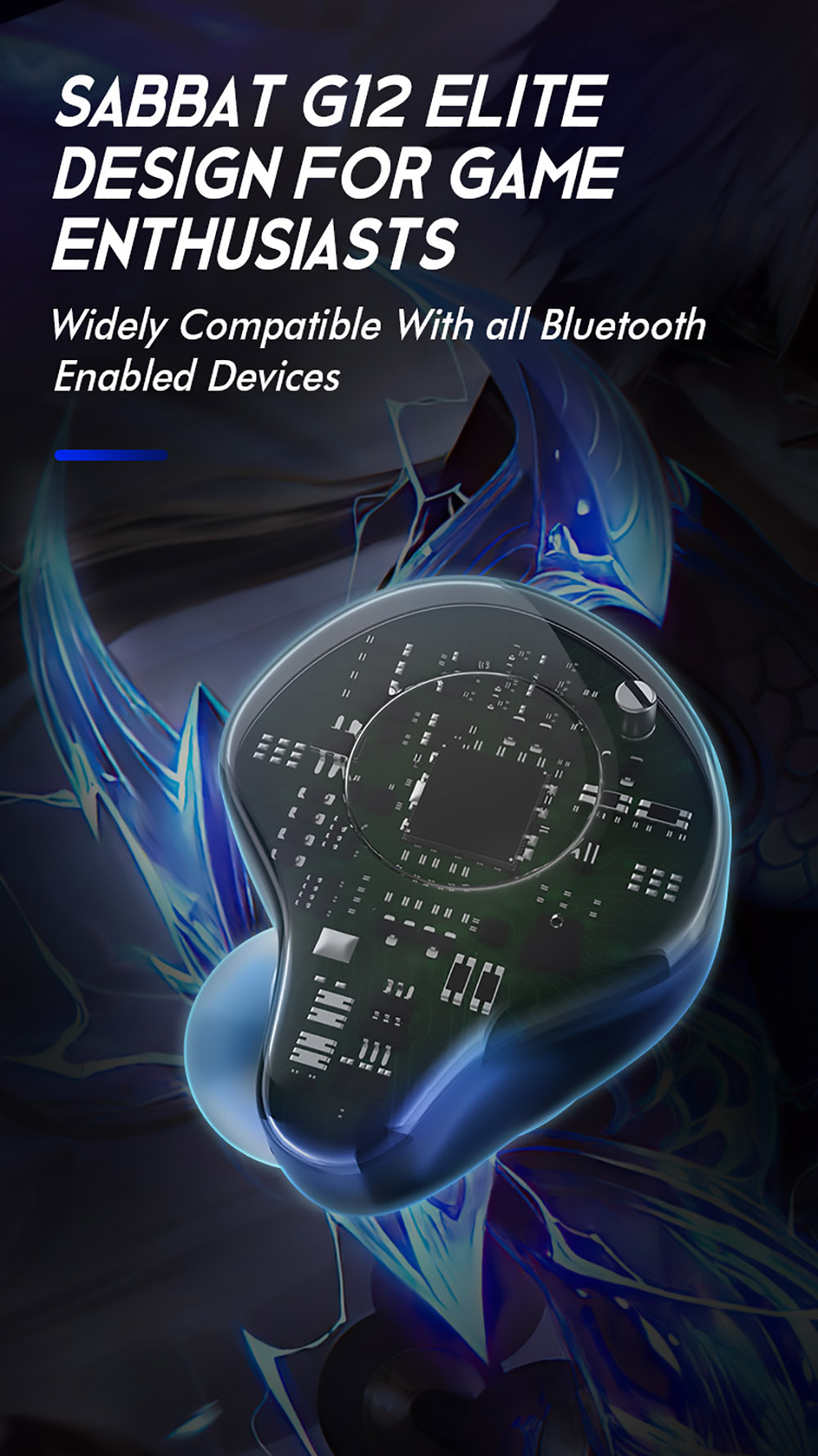 Sabbat G12 Elite TWS Wireless Bluetooth Headphones Gaming Music Dual Modes Noise Reduction Earphones With Mic - Yellow 25 Sabbat G12 Elite TWS Wireless Bluetooth Headphones Gaming Music Dual Modes Noise Reduction Earphones With Mic - Yellow