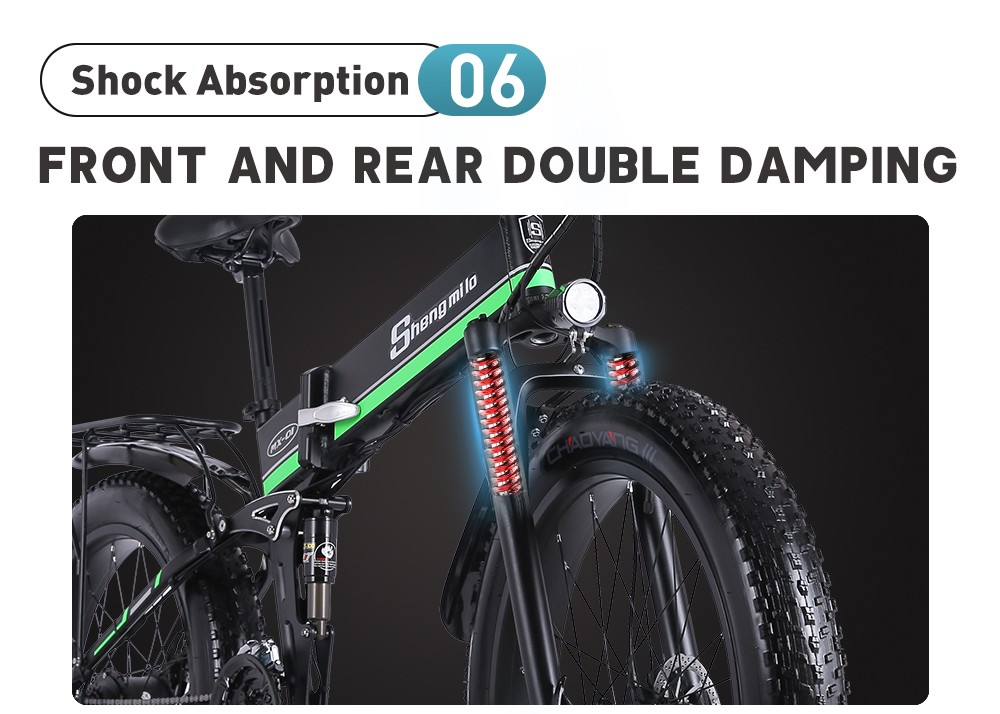 Shengmilo MX01 26 Inches Fat Tire Electric Bike 12 Magnetic Booster Bicycle 1000W 7-Speed Shimano for Snow Mountain 24 Shengmilo MX01 26 Inches Fat Tire Electric Bike 12 Magnetic Booster Bicycle 1000W 7-Speed Shimano for Snow Mountain