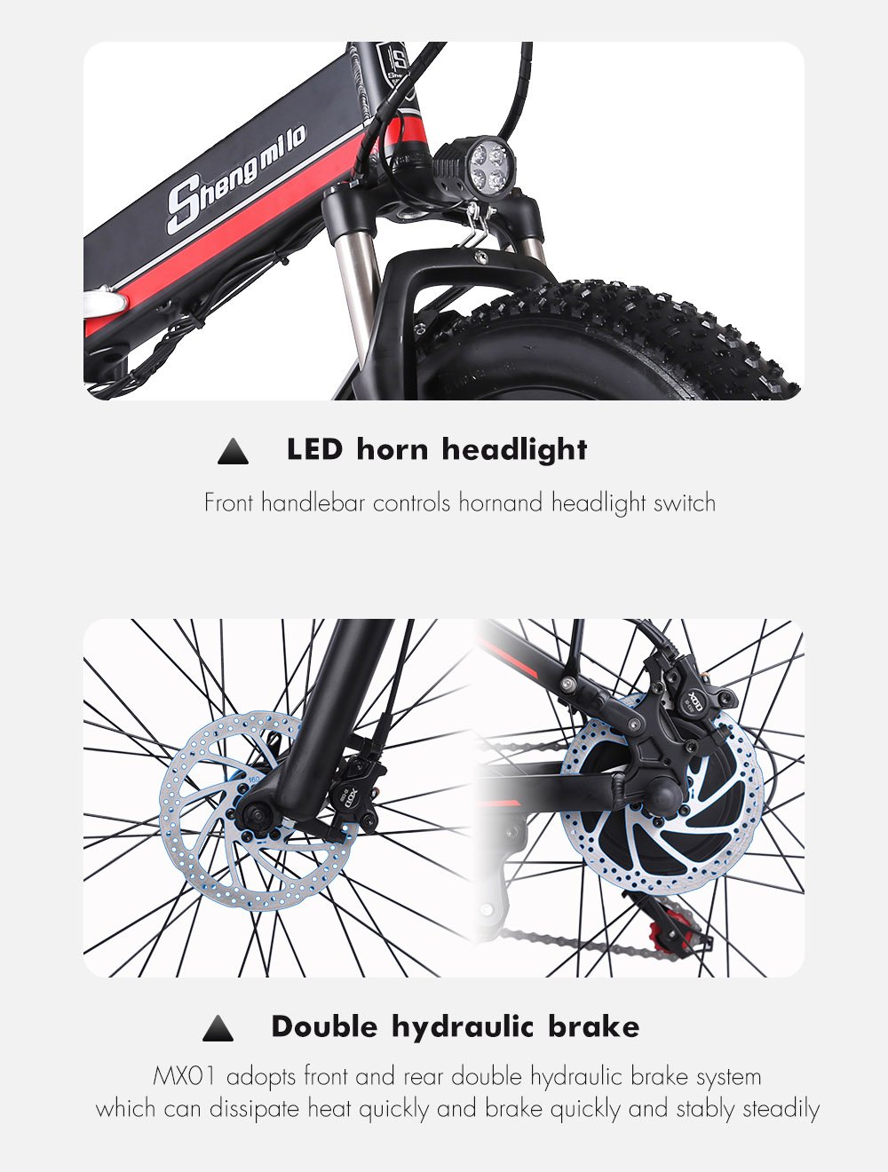 Shengmilo MX01 26 Inches Fat Tire Electric Bike 12 Magnetic Booster Bicycle 1000W 7-Speed Shimano for Snow Mountain 28 Shengmilo MX01 26 Inches Fat Tire Electric Bike 12 Magnetic Booster Bicycle 1000W 7-Speed Shimano for Snow Mountain