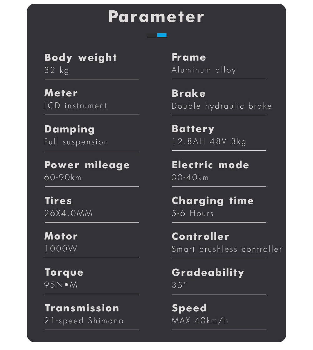 Shengmilo MX01 26 Inches Fat Tire Electric Bike 12 Magnetic Booster Bicycle 1000W 7-Speed Shimano for Snow Mountain 30 Shengmilo MX01 26 Inches Fat Tire Electric Bike 12 Magnetic Booster Bicycle 1000W 7-Speed Shimano for Snow Mountain