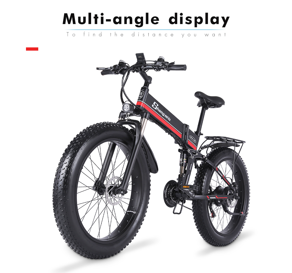 Shengmilo MX01 26 Inches Fat Tire Electric Bike 12 Magnetic Booster Bicycle 1000W 7-Speed Shimano for Snow Mountain 33 Shengmilo MX01 26 Inches Fat Tire Electric Bike 12 Magnetic Booster Bicycle 1000W 7-Speed Shimano for Snow Mountain